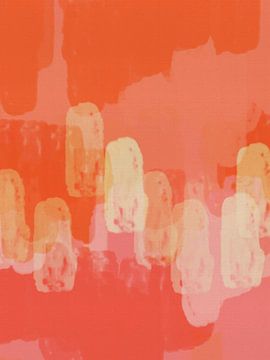 Orange, rosa, weiß. Bunte abstrakte in hellen lebendigen Pastell und Neon-Farben