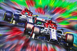 Teammates 2019 -  Räikkönen & Giovinazzi by DeVerviersBelgium