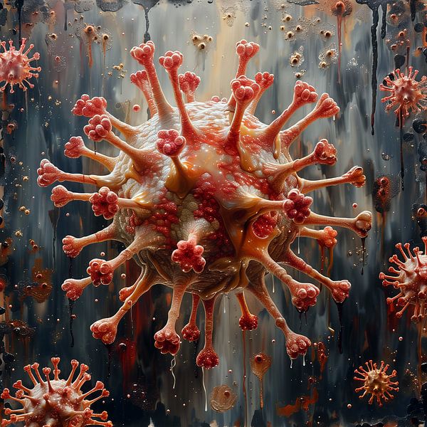 Fictional virus in colour by de-nue-pic