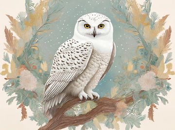 Snowy owl by Kees van den Burg