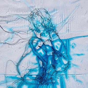 'I Balance in Blue' van Kim Rijntjes