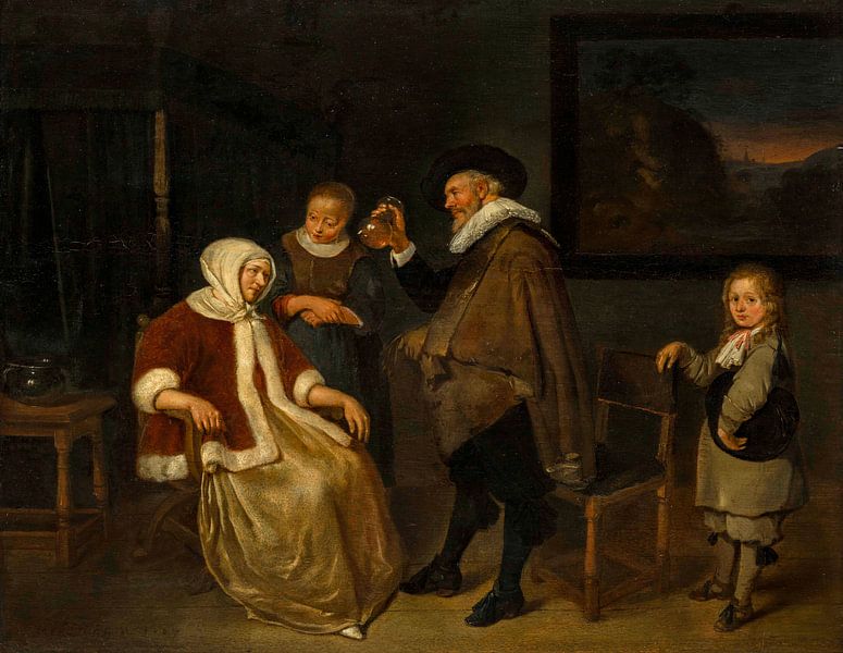 At the Patient, Quiringh van Brekelenkam by Masterful Masters