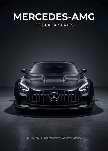 Mercedes-AMG GT Black Series: studiofoto van voren