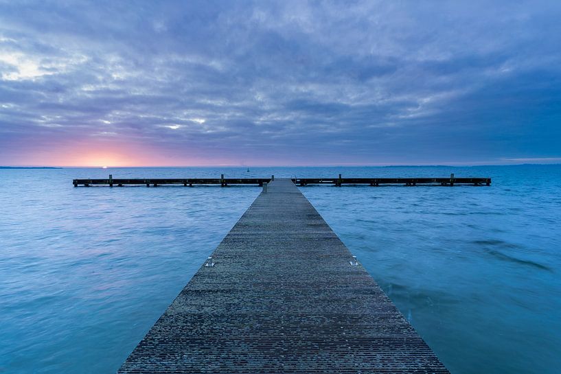 Lake Veere with jetty. by Björn van den Berg