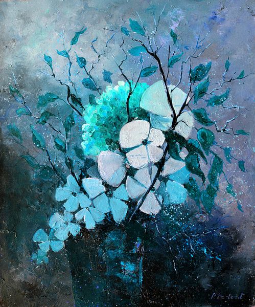 Blue still life by pol ledent