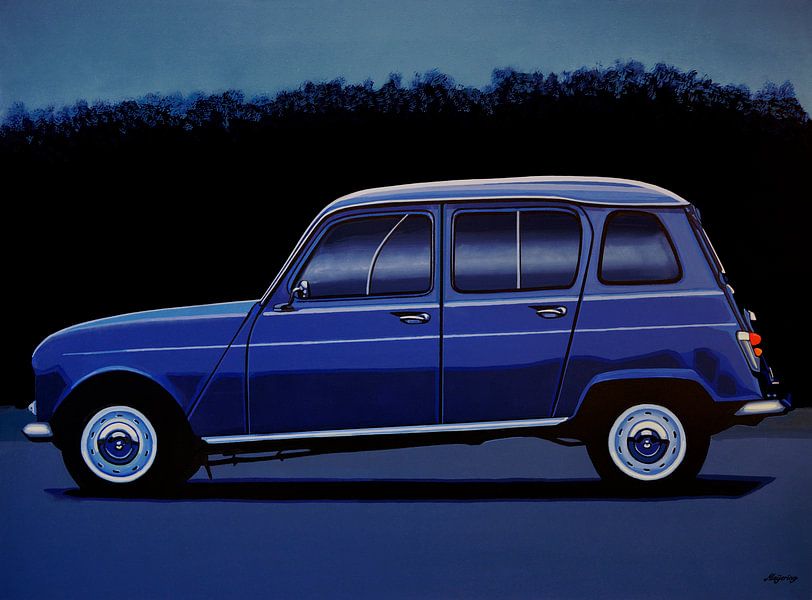 Renault 4 schilderij von Paul Meijering
