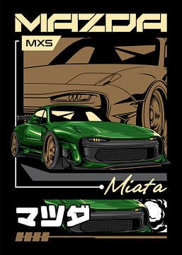 Mazda Miata MX-5 JDM Car by Adam Khabibi