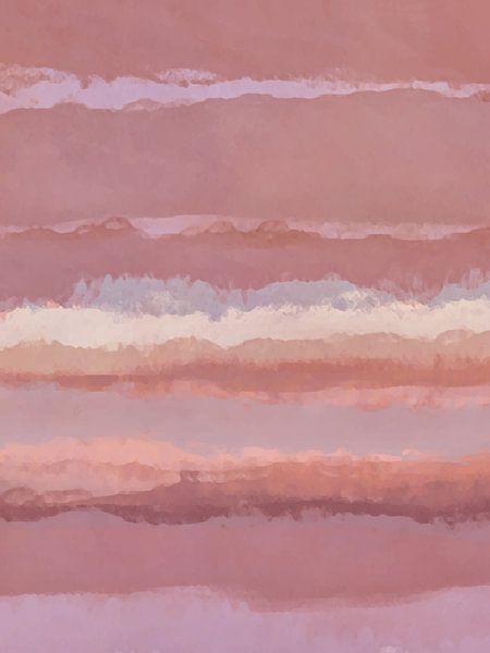 Strips 10 | Minimal Pastel Abstract by Menega Sabidussi