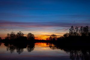Sonnenaufgang in den Niederlanden