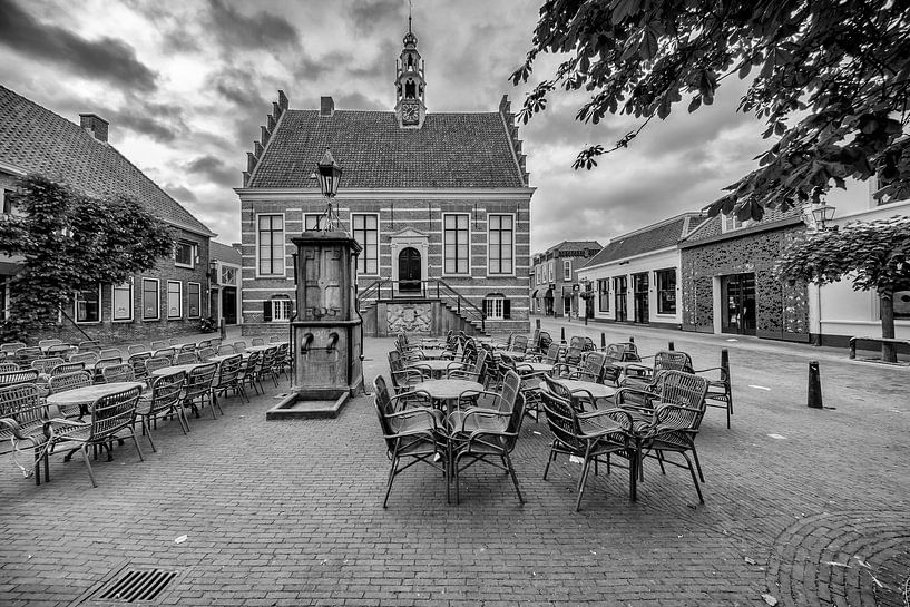 Old City Hall and Water Pump in IJsselstein. by Tony Buijse