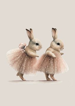 Bohemian Rabbit - Kunst für Kinder von Design by Pien