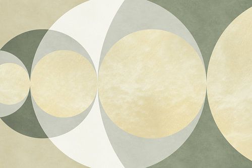 Goldener Schnitt Kreise Grün von True Nature Art