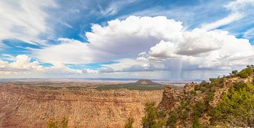 Regen op de Navajo vlakte