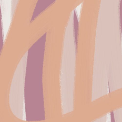 Neutrale pastelkleuren. Paars, roze, licht terra.