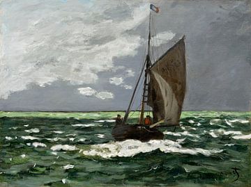 Zeegezicht van Claude Monet, Storm (1866) van Frank Zuidam