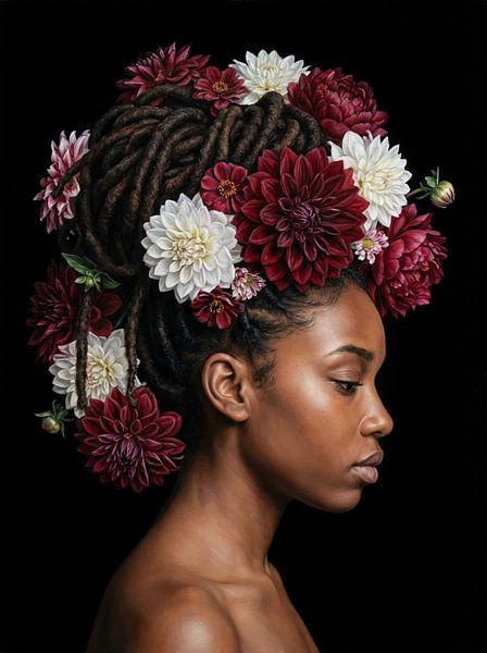 Dreadlocks Dahlias by J.O. Han
