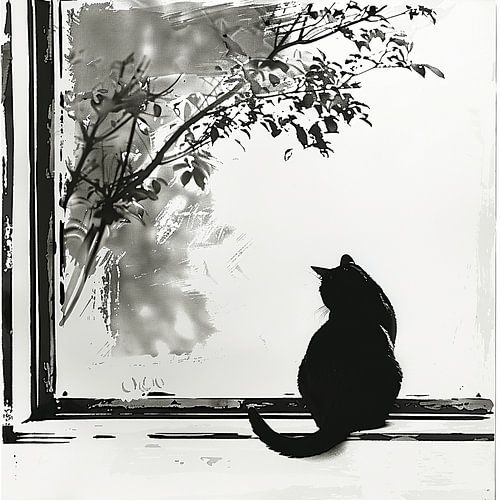 Silence Behind the Glass - The Black Cat as Guardian