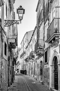 Scène de rue à Siracusa en Sicile, Italie.