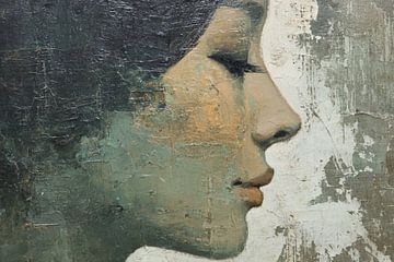 Abstraktes Porträt-Kunstwerk - Moderne Wanddekoration von SPEQ ART