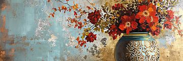 Blossom | Goldene Blume Stillleben von Blikvanger Schilderijen