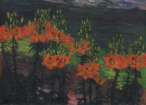 Max Pechstein, Feuerlilien, 1923