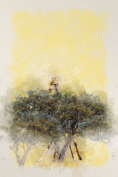 Giraffe von Bert Quaedvlieg