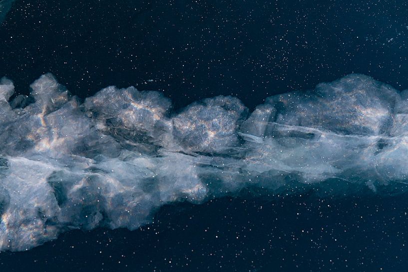 Prachtige wolk in het ijs, net de Melkweg. von Michèle Huge