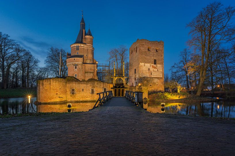 Schloss Duurstede blaue Stunde von Bart Hendrix