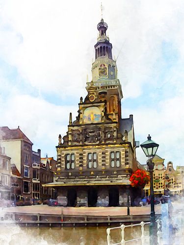 Waaggebouw, Alkmaar, Noord-Holland.