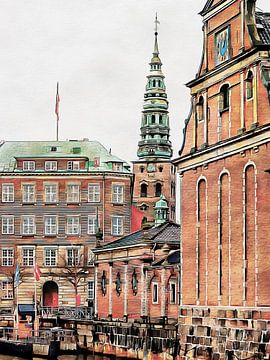 Palais Christiansborg Slotsholmen Copenhague