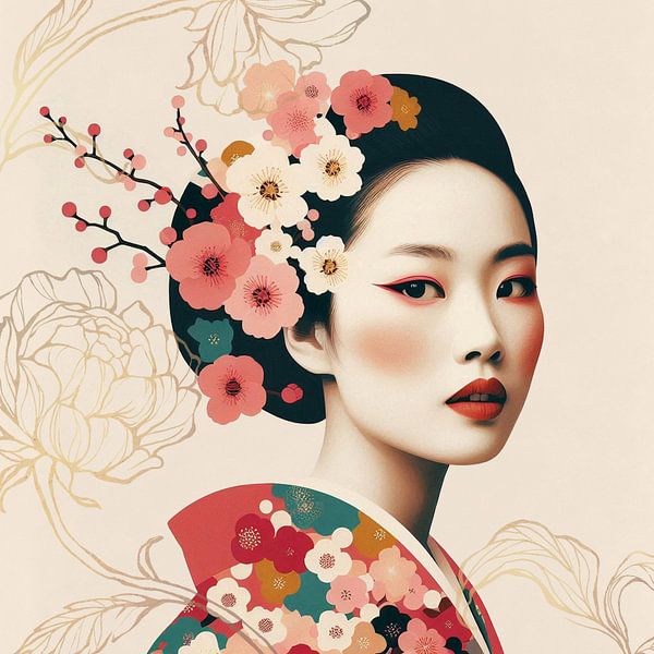 Asian Woman van J.O. Han