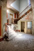 Treppe in sanften Farben.