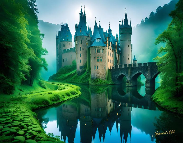 Castle Dreamscape - Eltz Castle, Germany 1 by Johannas Art Creations