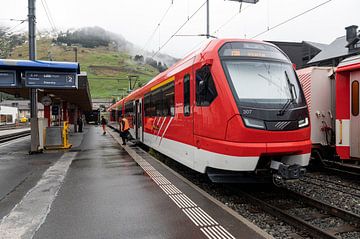 Andermatt Uri Switzerland Matterhorn Gotthard Bahn by Richard Wareham