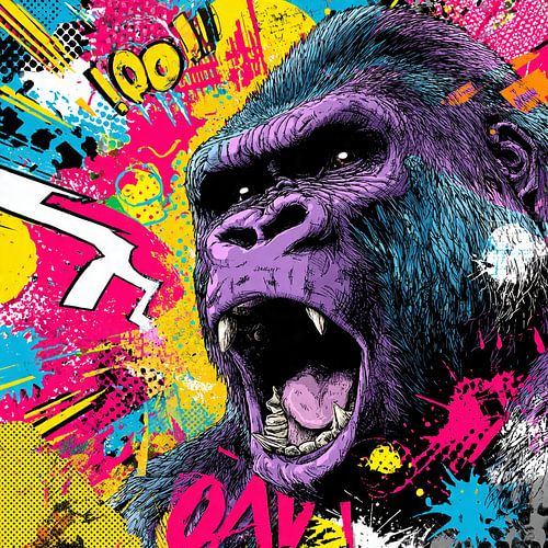 Gorille Pop Art n° 2