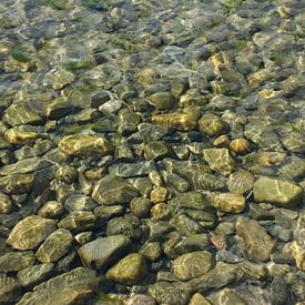 Steine in klarem Wasser von Tjacco Voskuilen