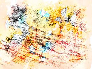 Landschaft im Skandinavischen Expressionismus Gelb