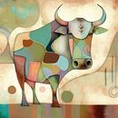 Koe abstract van Bert Nijholt thumbnail