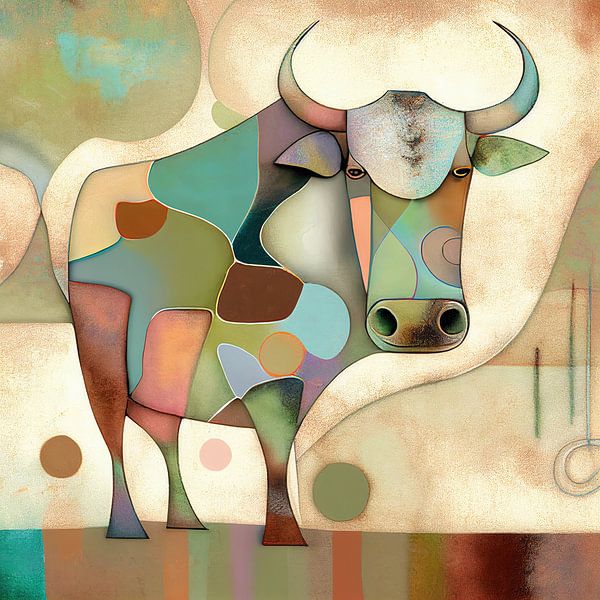Koe abstract van Bert Nijholt