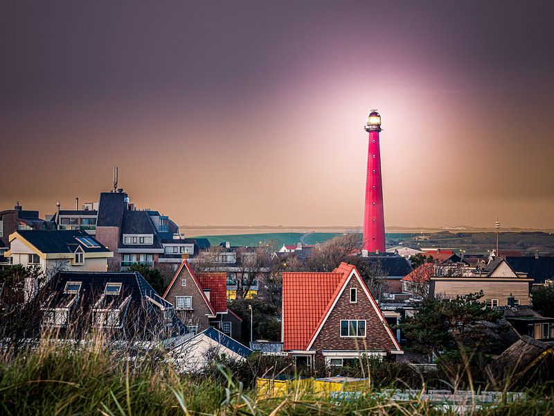 Leuchtturm Kijkduin (Lang-Japse) von Luc de Zeeuw