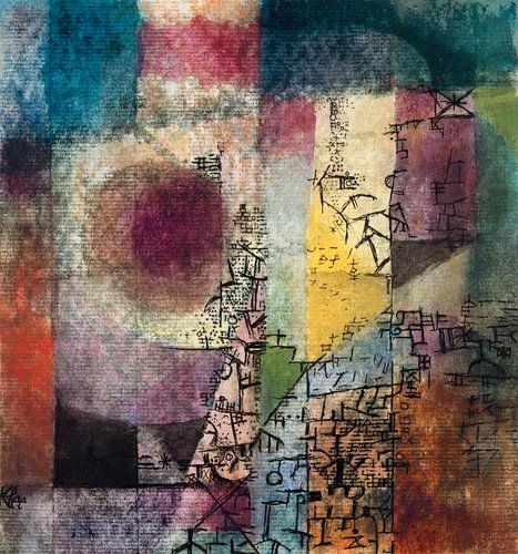 Untitled (1914) painting by Paul Klee.