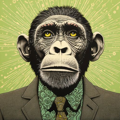 Whimsy Folk Chimpansee in pak