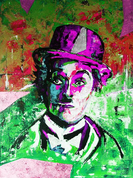 Charlie Chaplin von Kathleen Artist Fine Art