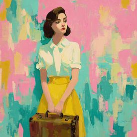 Yellow Skirt, Bold Dreams by Wonderful Art
