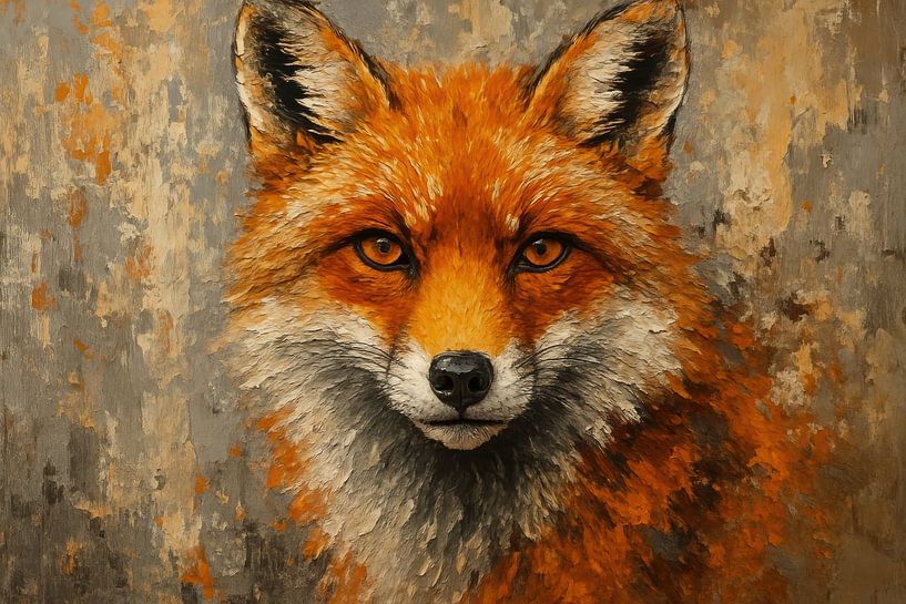Picturesque fox with rugged background by Art & Soul Creations