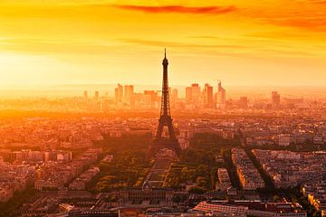 Paris bei Sonnenuntergang von Tom Uhlenberg