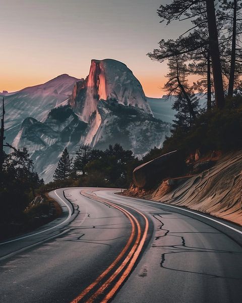 Herbstmorgen im Yosemite-Nationalpark von fernlichtsicht