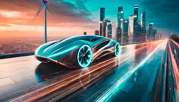 Elektrische auto in de toekomst van Mustafa Kurnaz