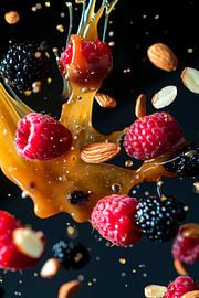 Fruchtige Explosion mit Nüssen und Karamell von Poster Art Shop