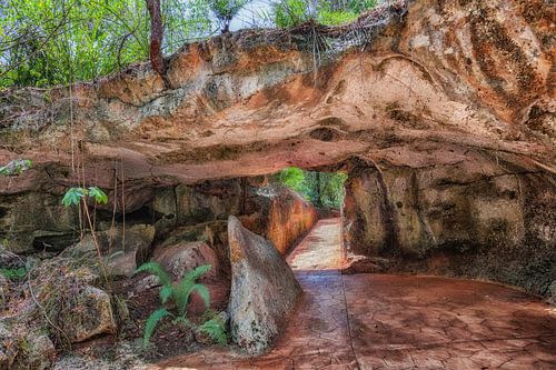 Ingang van de Grot der Wonderen in de Dominicaanse Republiek